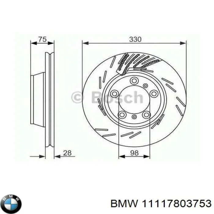  BMW 11117803753 ціна, від 11.43 USD