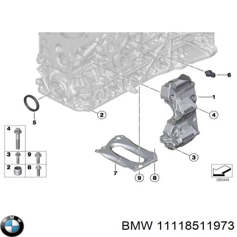 Масловідбивач піддону двигуна BMW 11118511973 ціна, від 19.00 USD