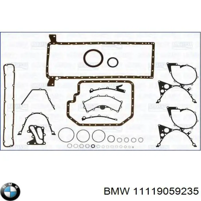 11119059235 BMW комплект прокладок двигуна, нижній