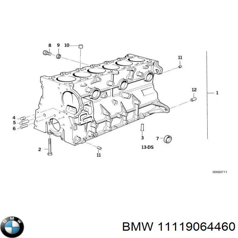 Комплект прокладок двигуна, нижній BMW 11119064460 ціна, від 47.57 USD