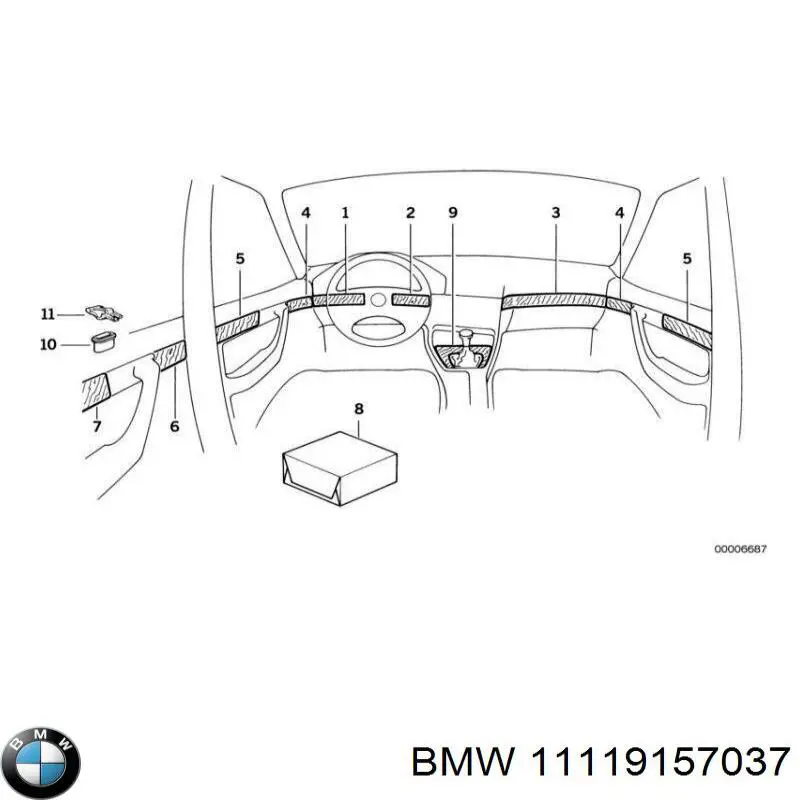 11119157037 BMW 