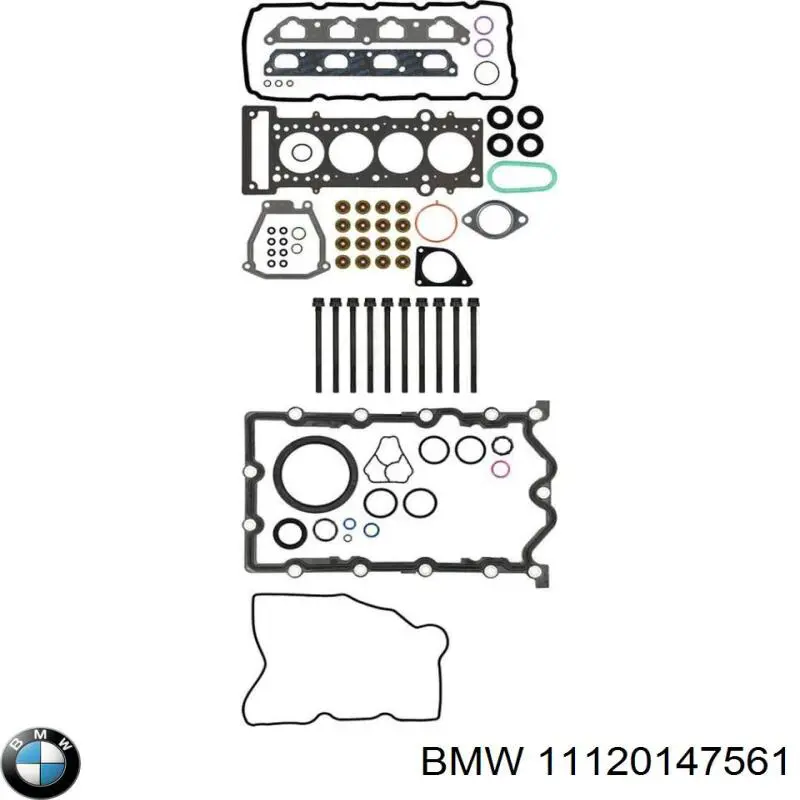 11120147561 BMW Комплект прокладок двигуна, верхній