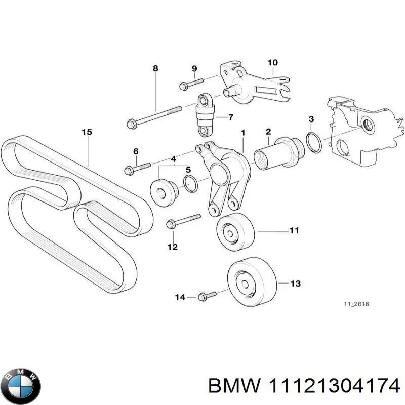  BMW 11121304174