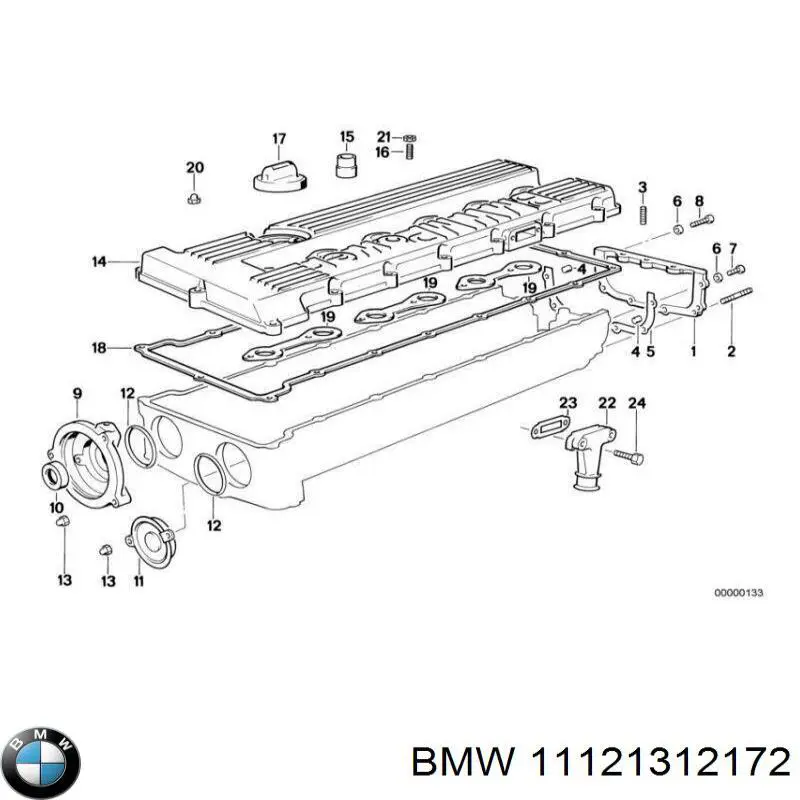 Купити 11121312172 BMW Прокладка клапанної кришки