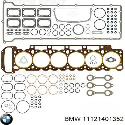 Комплект прокладок двигуна, верхній BMW 11121401352 ціна, від 598.44 USD