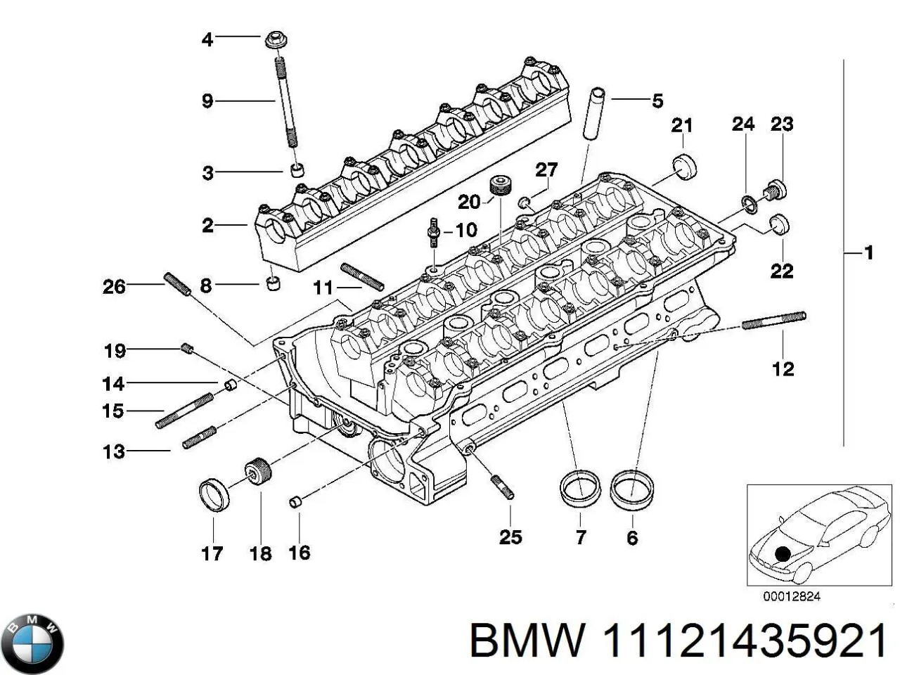  BMW 11121435921 ціна, від 57.05 USD