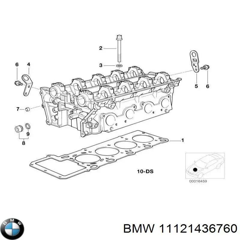 11121436760 BMW прокладка клапанної кришки, права