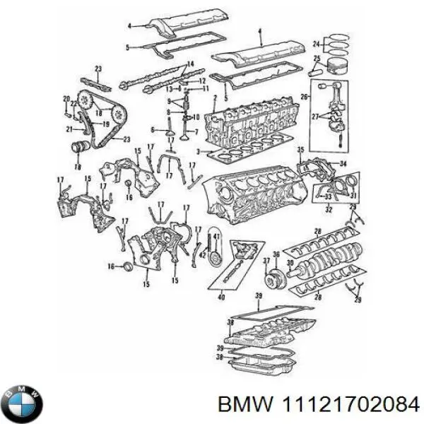 11121741024 BMW Прокладка під головку