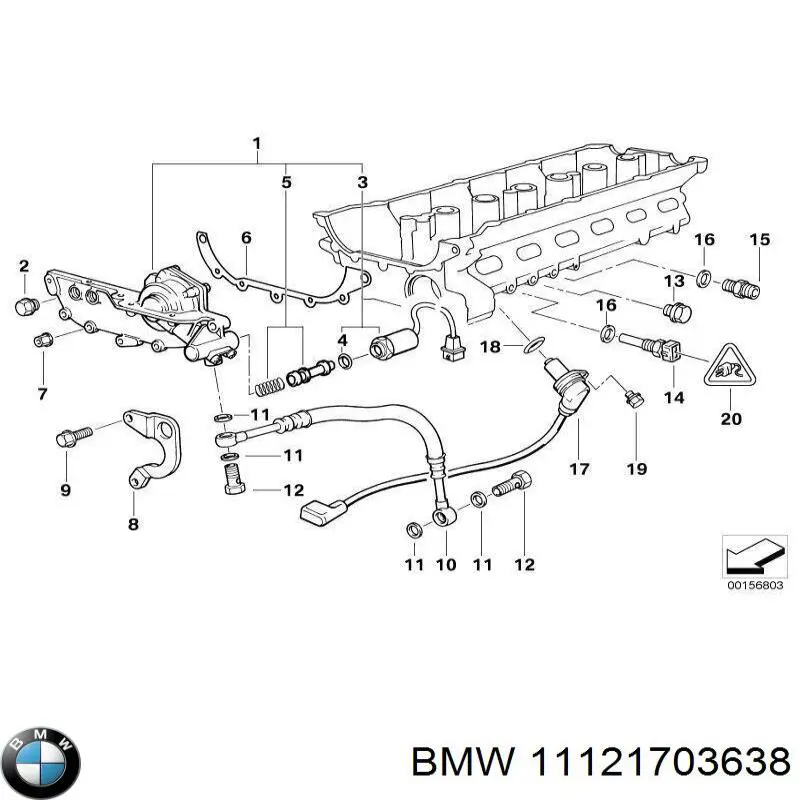 Купити 11121703638 BMW Головка блоку