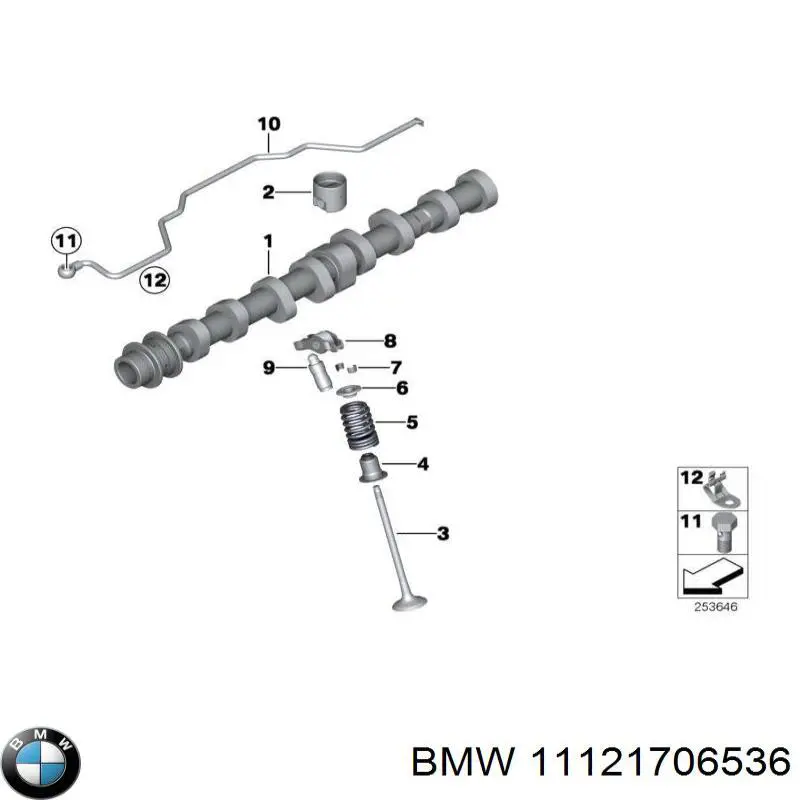 Купити 11121706536 BMW 