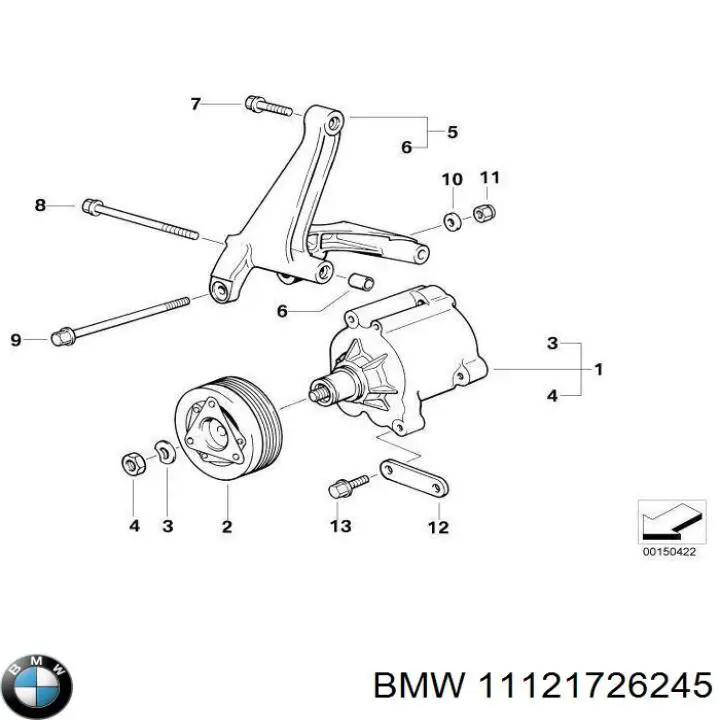  BMW 11121726245 ціна, від 1.17 USD