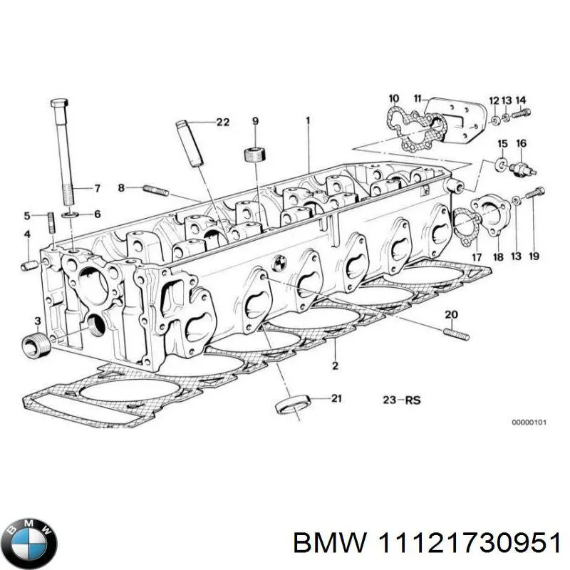 11121730951 BMW прокладка головки блока циліндрів (гбц)