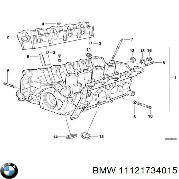 Головка двигуна BMW 11121734015 ціна, від 253.33 USD