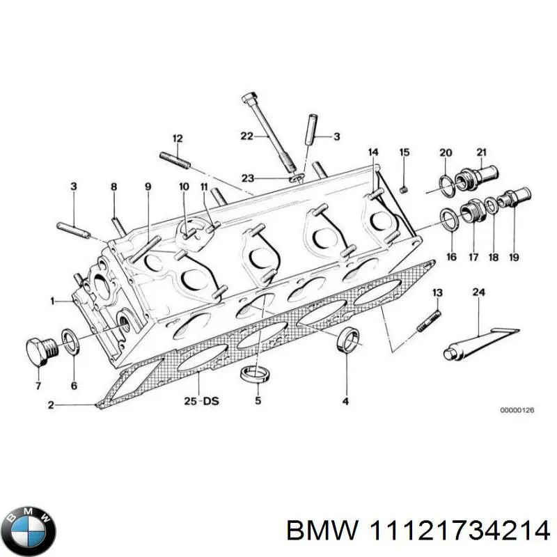 Прокладка головки блока циліндрів (ГБЦ) 11121734214 BMW