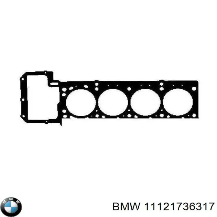 11121736317 BMW прокладка головки блока циліндрів (гбц, права)