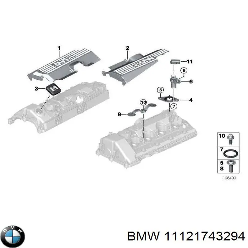 Кришка маслозаливной горловини BMW 11121743294 ціна, від 4.15 USD