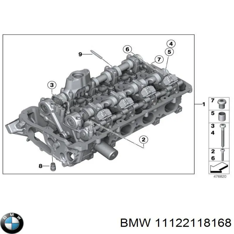 Головка двигуна BMW 11121559902 ціна, від 240.14 USD