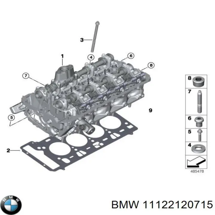 11122120715 BMW Головка циліндрів