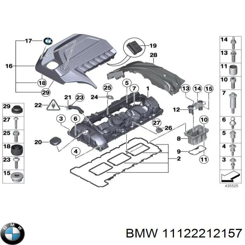 Болт головки блоку циліндрів, ГБЦ на BMW 4 (F33)