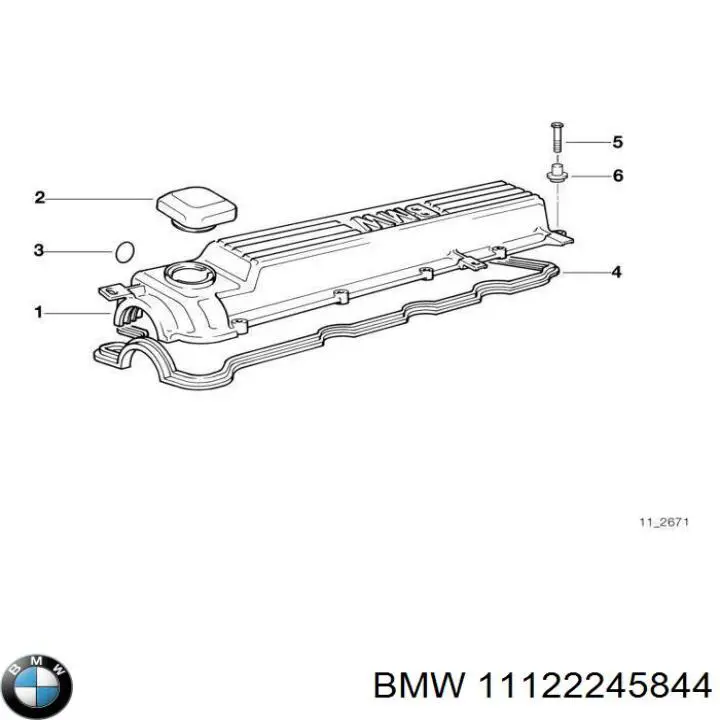 Купити 11122245844 BMW Прокладка EGR-клапана рециркуляції