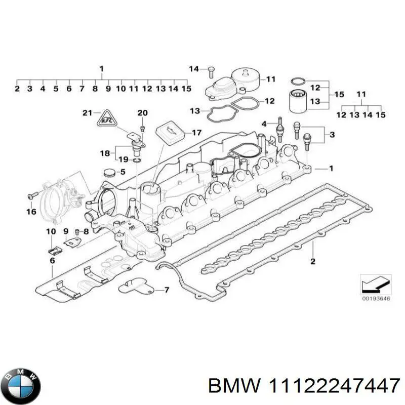 Купити 11122247447 BMW Прокладка клапанної кришки
