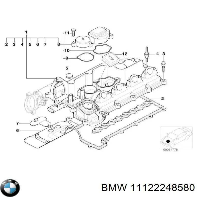 2248580 BMW Пробка розширювального бачка