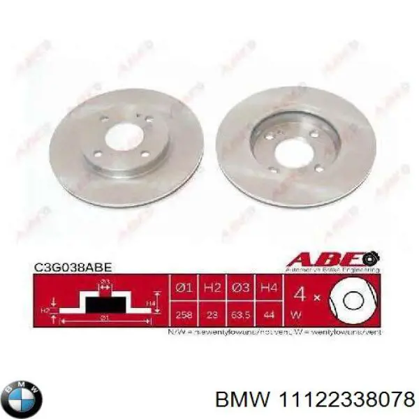 11122338078 BMW 