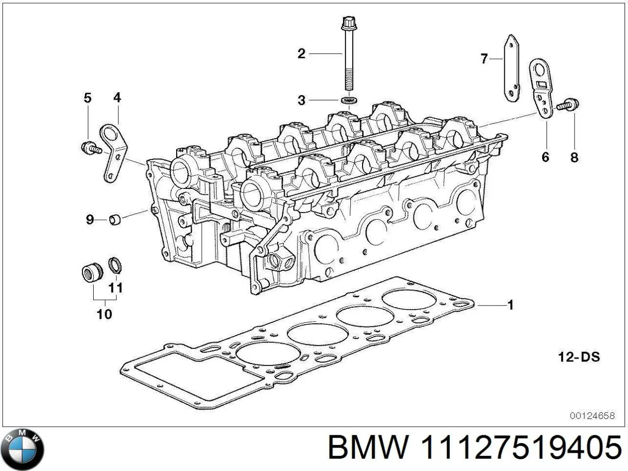 Прокладка ГБЦ BMW 11127519405 ціна, від 203.37 USD