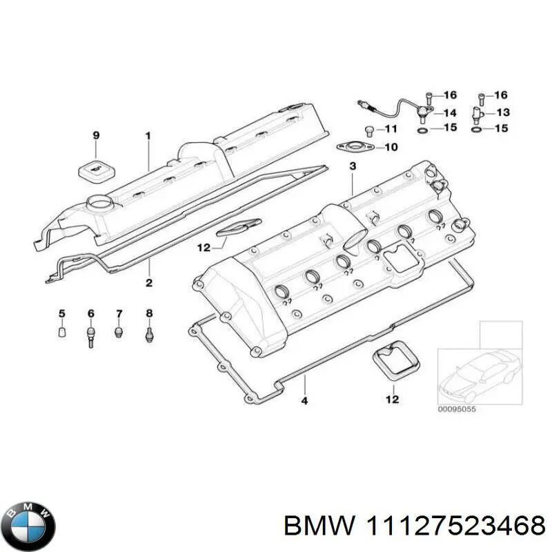 Купити 11127523468 BMW Клапанна кришка