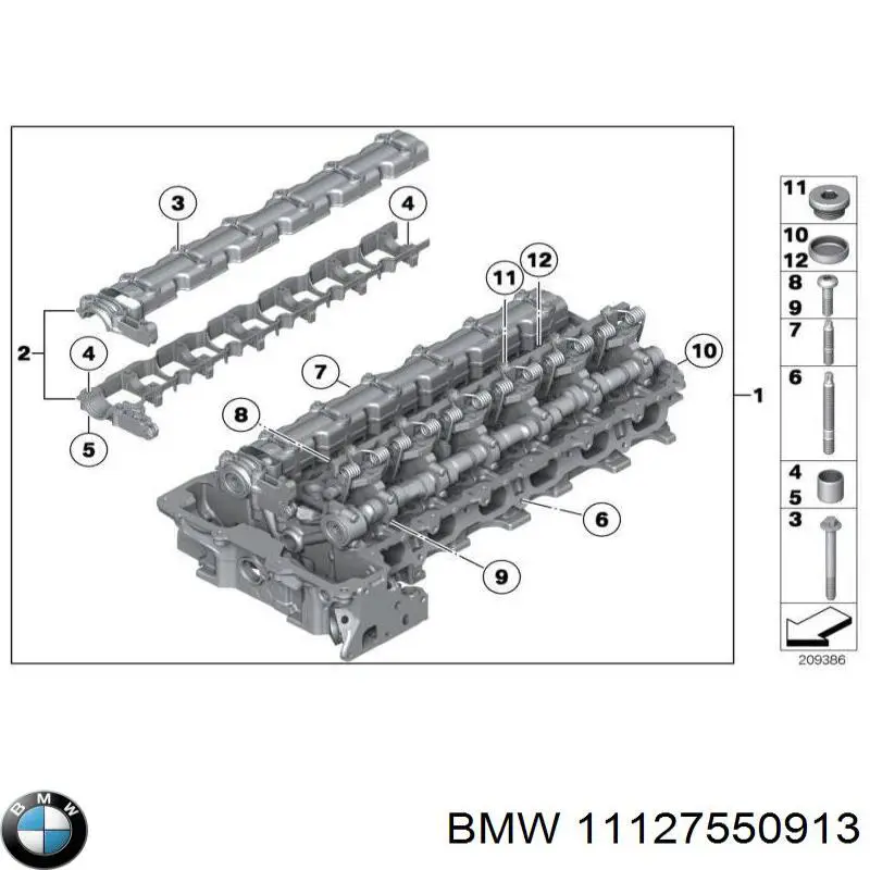 Постіль распредвала, впускного BMW 11127550913 ціна, від 180.54 USD