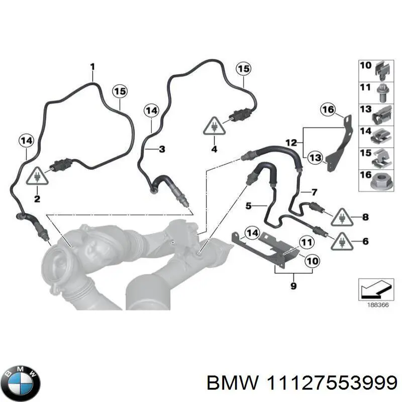 Купити 11127553999 BMW Прокладка адаптера маслянного фільтра