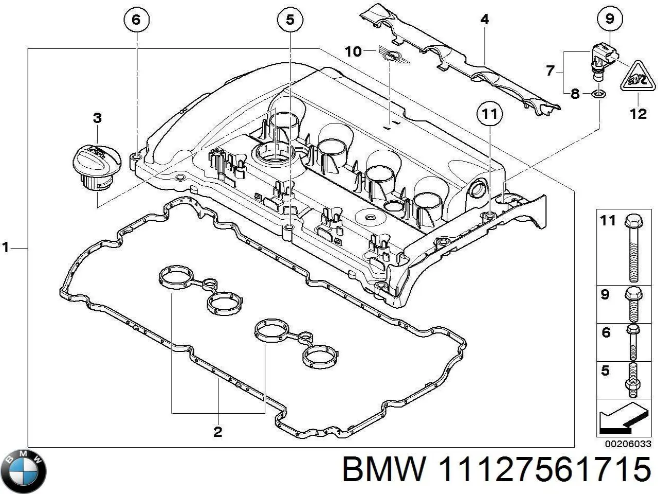  BMW 11127561715 ціна, від 19.00 USD
