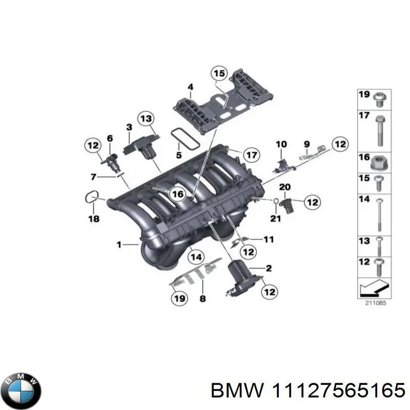Прокладка кришки горловини, маслозаливної BMW 11127565165 ціна, від 11.67 USD