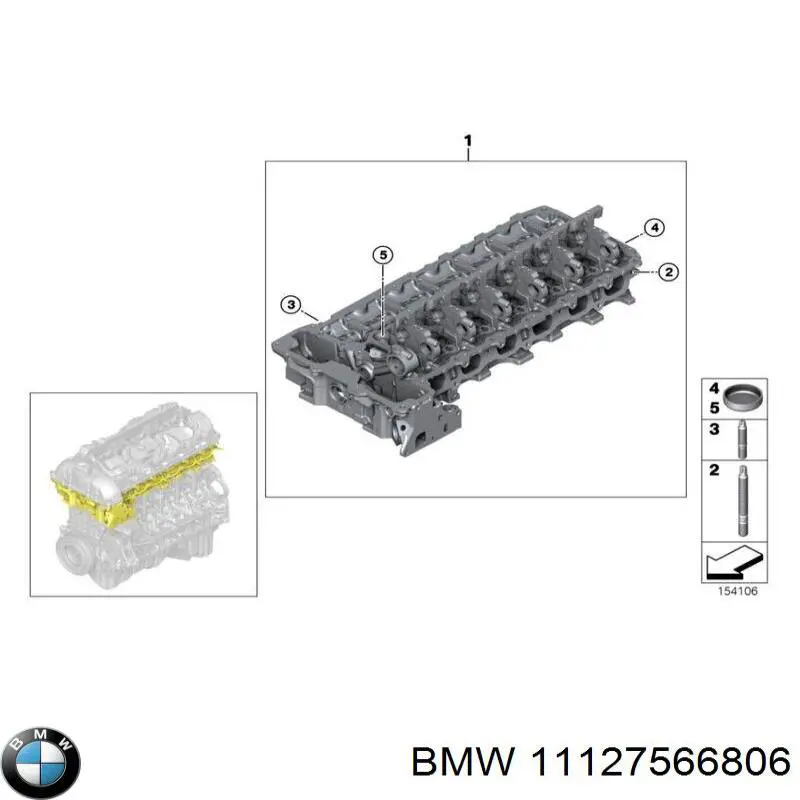 11127566806 BMW Головка циліндрів