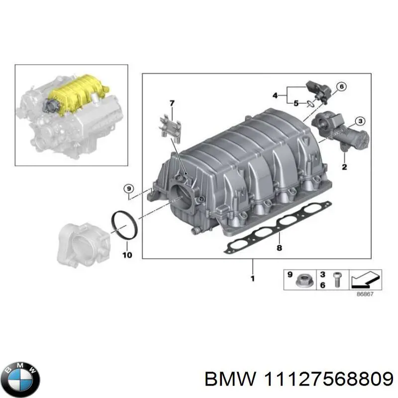 Купити 11127568809 BMW 