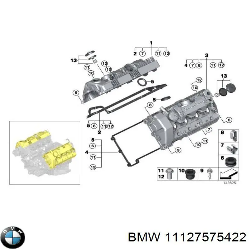 Кронштейн генератора 11127565869 BMW