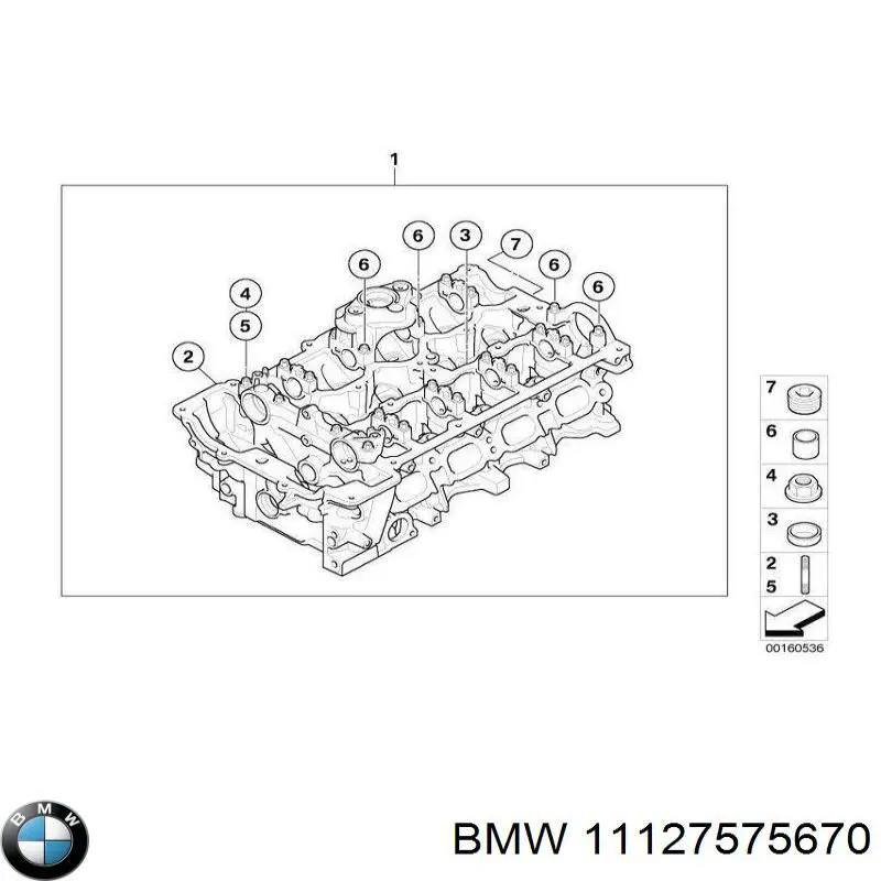 Головка двигуна BMW 11127575670 ціна, від 316.67 USD