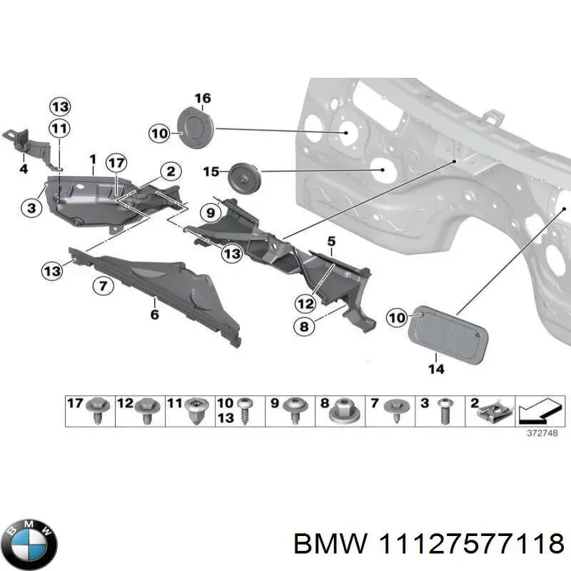 Купити 11127577118 BMW Свічковий колодязь
