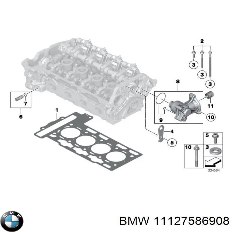 Прокладка ГБЦ 11127586908 BMW