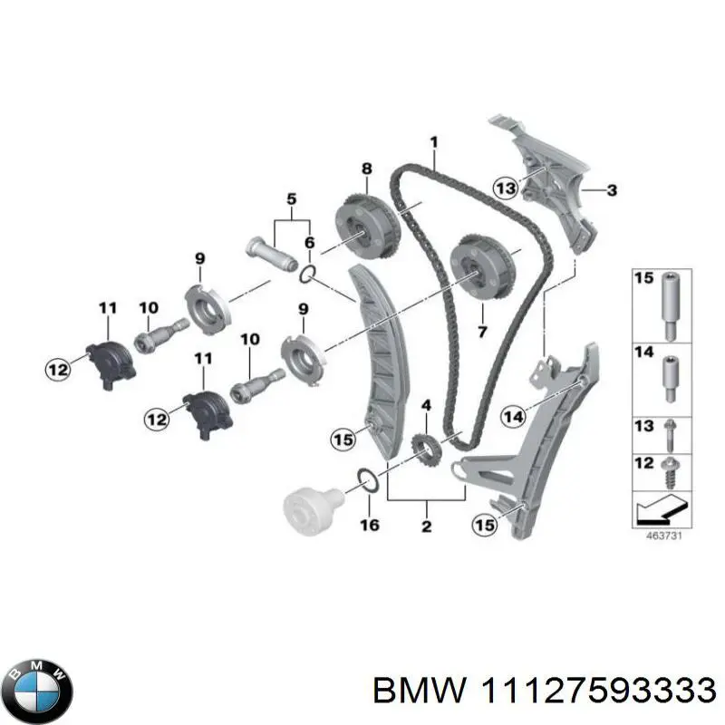 Ущільнююче кільце форсунок інжектора BMW 11127593333 ціна, від 7.60 USD