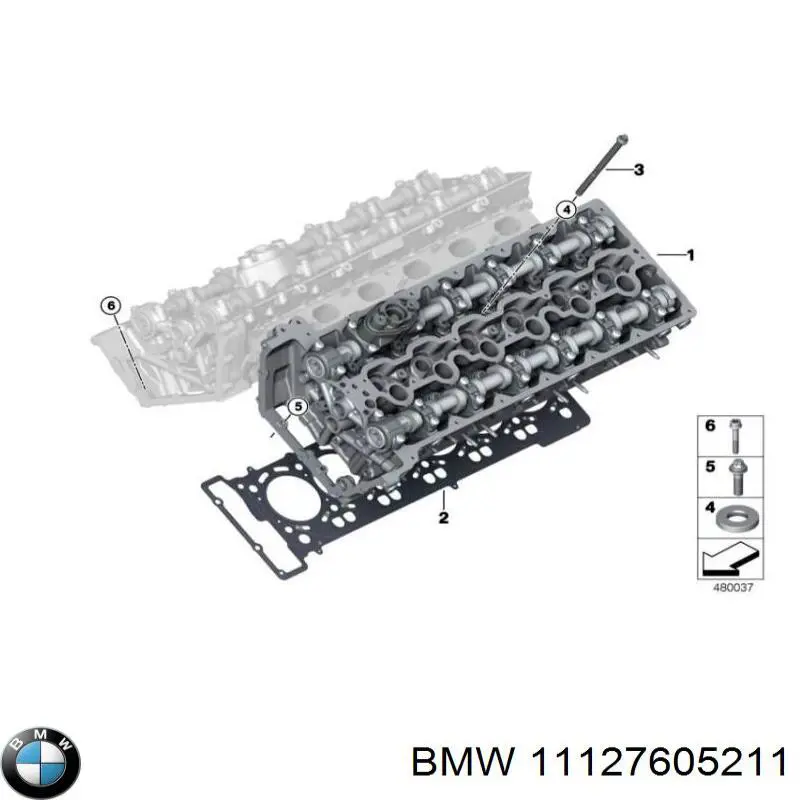 Прокладка кришки горловини, маслозаливної 11127605211 BMW