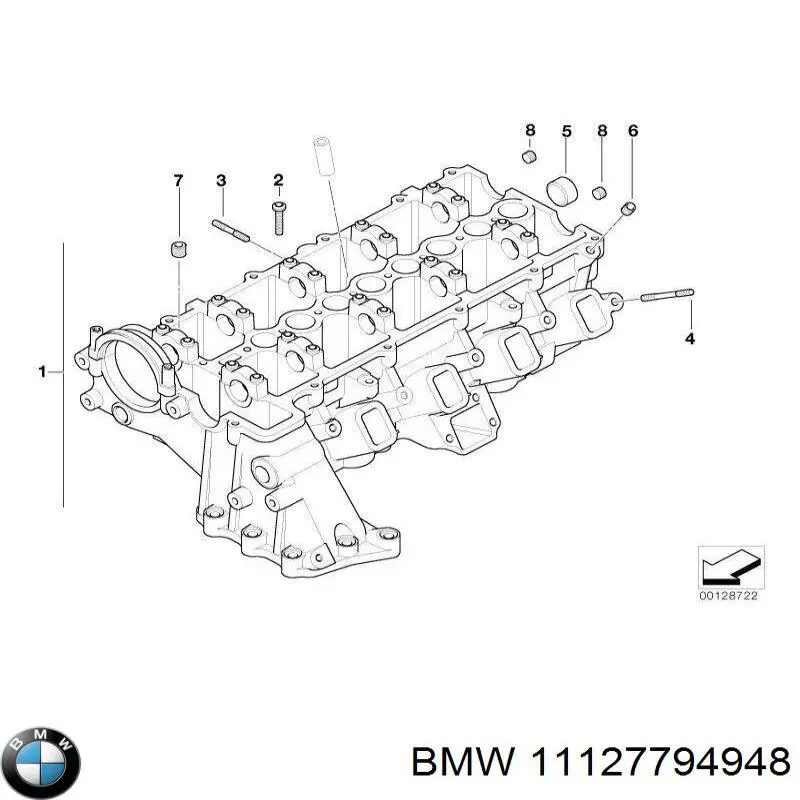 11127794948 BMW головка блока циліндрів (гбц)