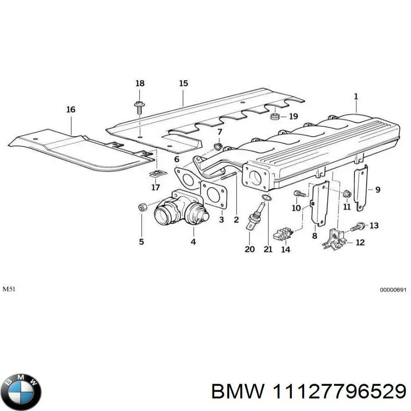  BMW 11127796529 ціна, від 171.94 USD