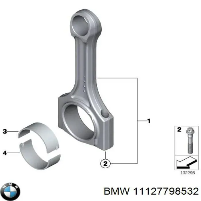 Болт головки блока циліндрів, ГБЦ BMW 11127798532 ціна, від 59.97 USD