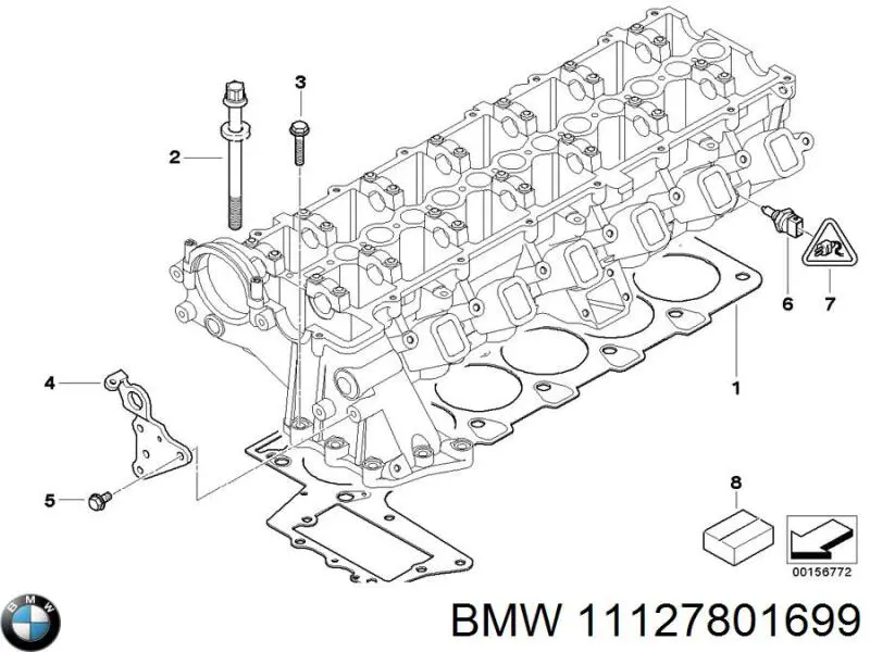 Прокладка ГБЦ BMW 11127801699 ціна, від 65.82 USD