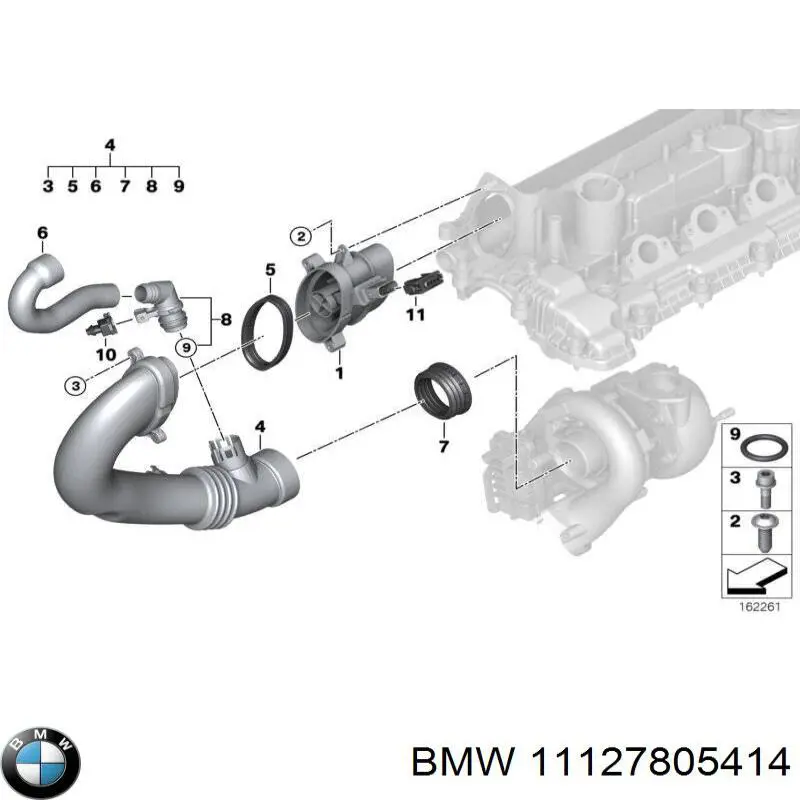  BMW 11127805414