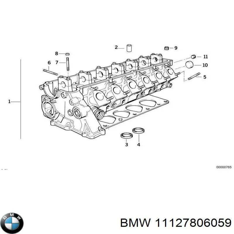 Головка двигуна BMW 11127806059 ціна, від 63.33 USD