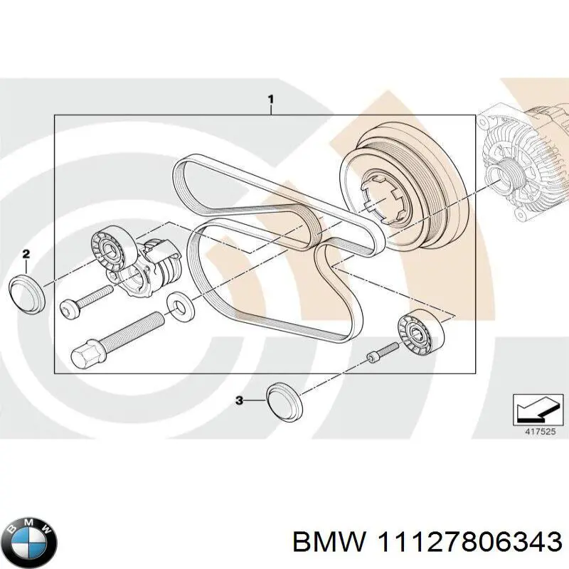 11127806343 BMW Пробка піддона двигуна