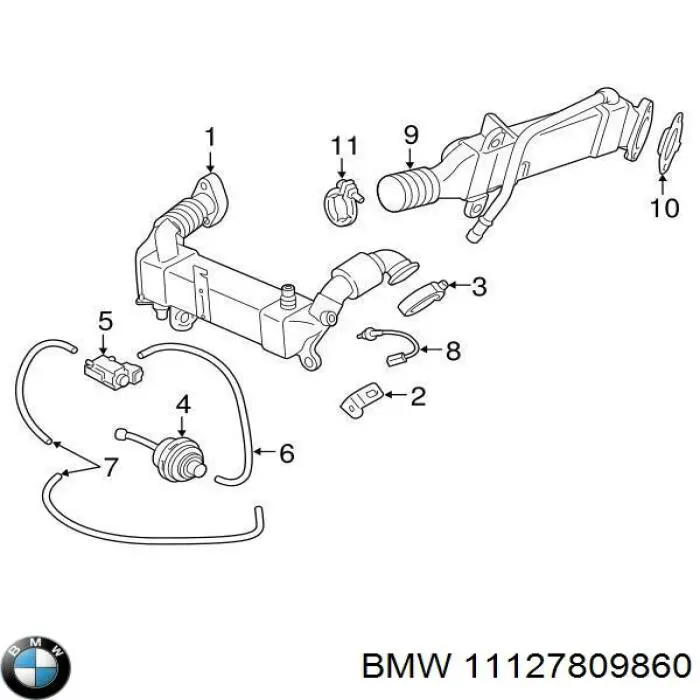 Кришка клапанна BMW 11127809860 ціна, від 1787.62 USD