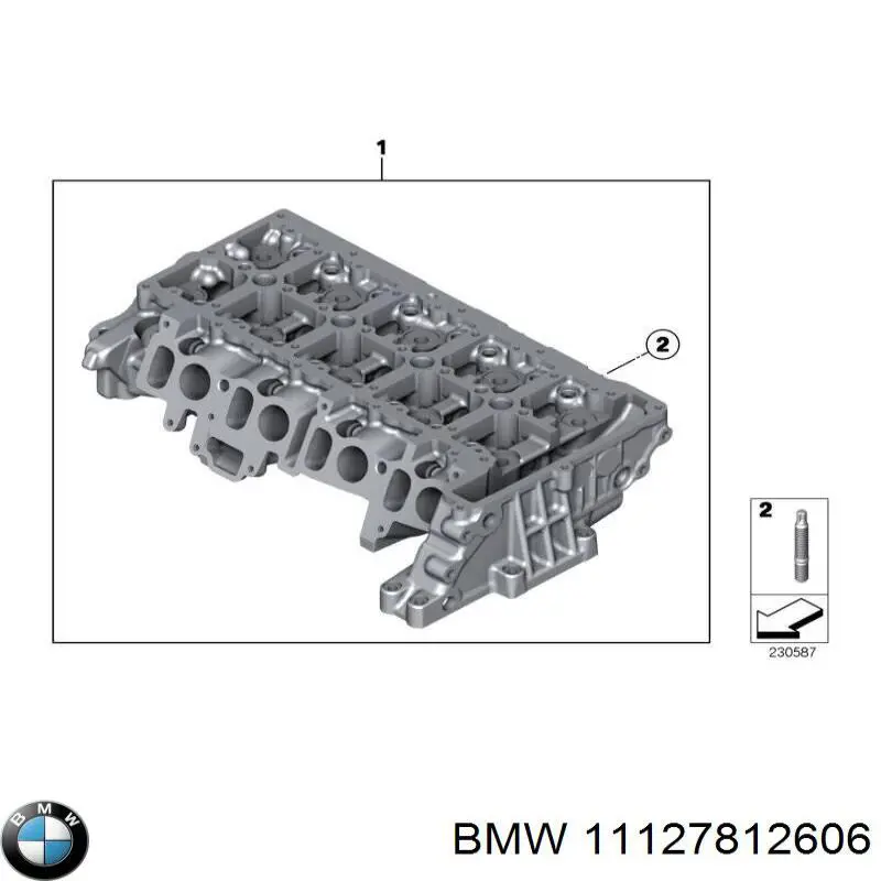 Головка двигуна BMW 11127812606 ціна, від 2794.23 USD